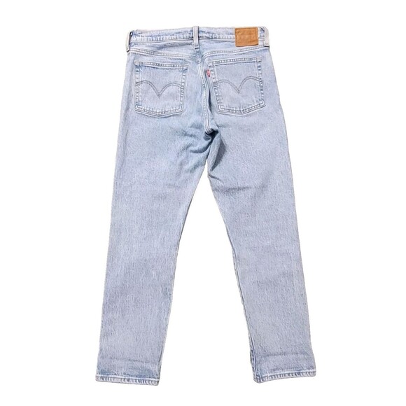 *SOLD**Levi's Jeans Womens 30 Blue Denim Wedgie Straight High Rise Jeans 30Wx27L - Picture 2 of 15